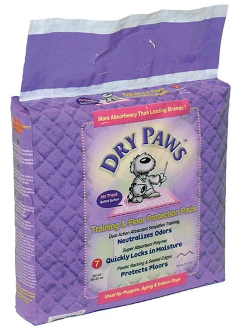 DRY PAWS Training And Floor Protection Pads 7 Pcs Pack